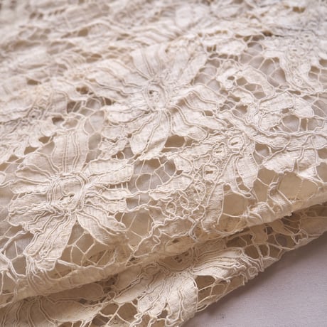vintage no collar lace sheer robe