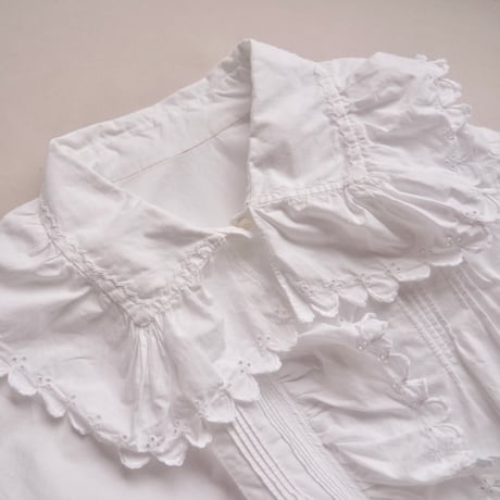 1900s〜 edwardian ruffle lace night blouse