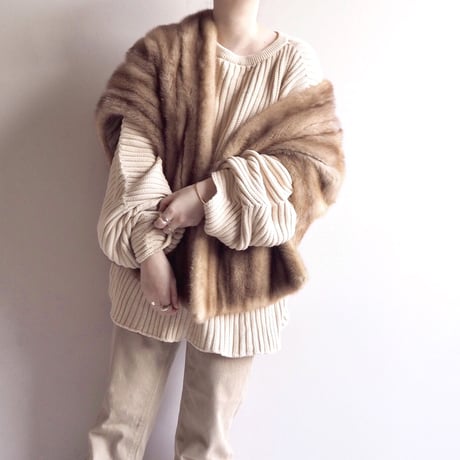 60s "Oak Park Furriers" mink fur cape
