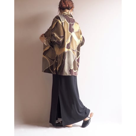 vintage abstract oversized blouse