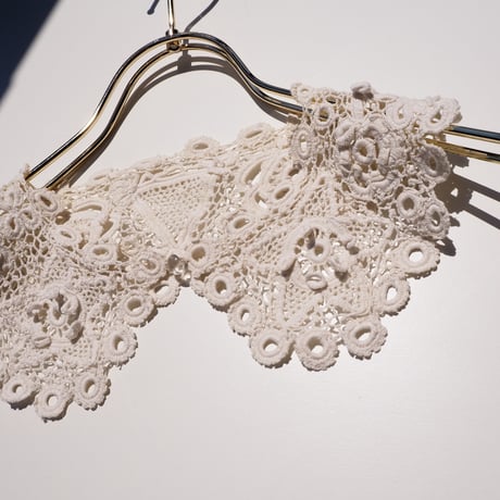 antique Irish crochet lace collar