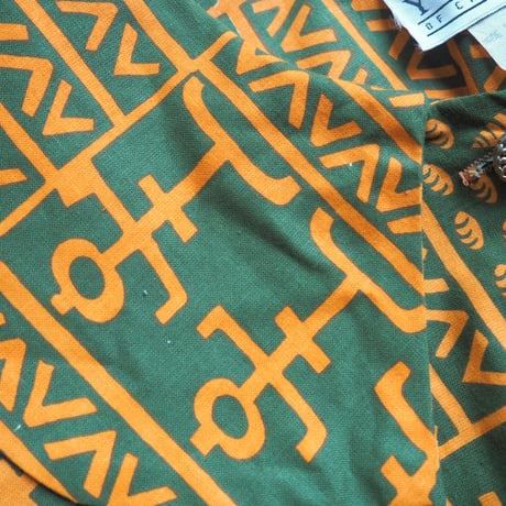 "YOU LIM of California" big collar tribal maxi dress