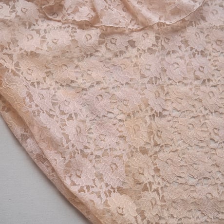 80s〜 ruffle lace blouse