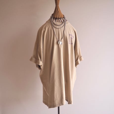 00's "Hanes" oversized print t-shirts  (BE)