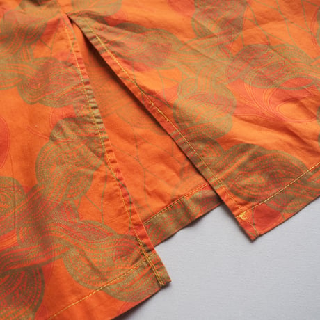 vintage big collar african batik tunic dress & skirt