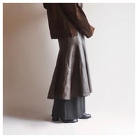 "MAFALDA DENICOLO" leather mermaid skirt