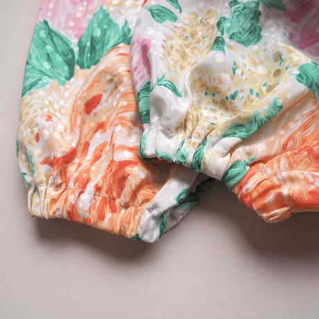 "David Brown" puff sleeve floral maxi dress