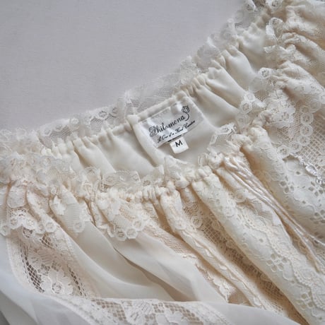 "Philamena" sheer lace blouse