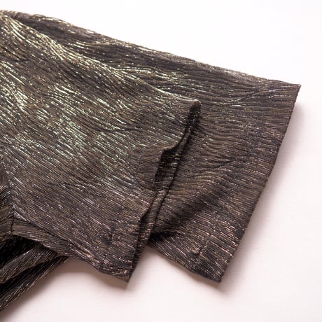 "Berkertex" gold textured s/s blouse