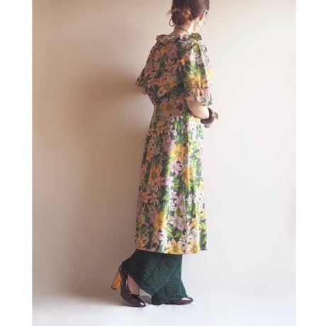80s textured wide easy pants