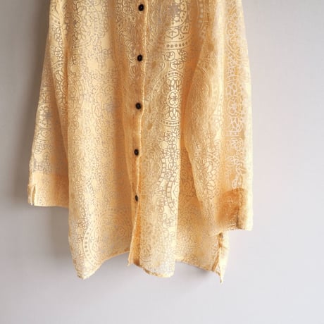 "alfred dunner" abstract sheer blouse