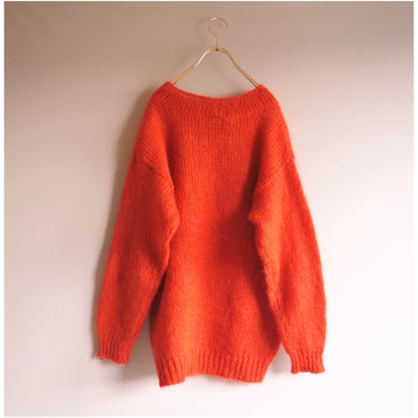 "Rafaella" oversized mohair sweater (orange)