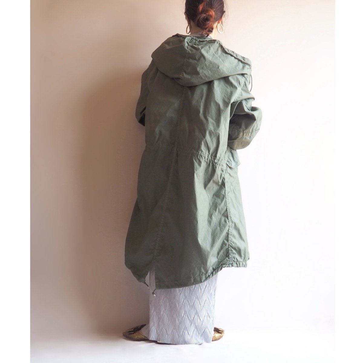 80s U.S army snow camo parka (over dyed/OV) | N