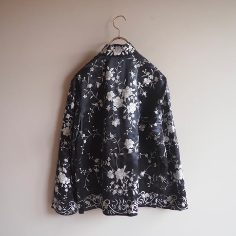 "Brownstone Studio" floral embroidered jacket