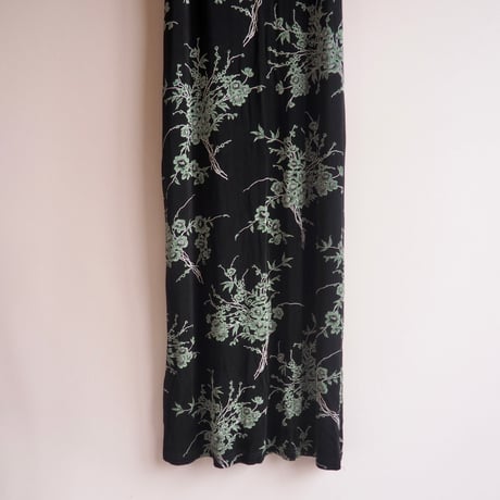 90s "Ronni Nicole" elastic floral sleeveless maxi dress