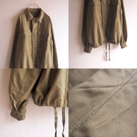Czech Army deadstock  fly front work jacket