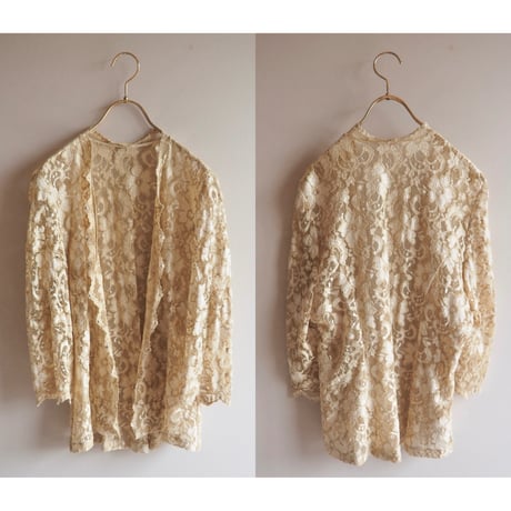 80s〜 "Stefanyszyn" lace jacket & dress set
