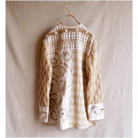 vintage Sandy Starkman jute art jacket