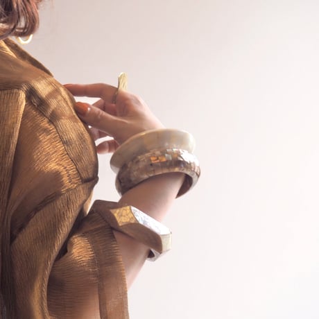 vintage various shell bangle