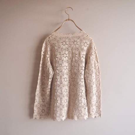 70s〜 crochet design cardigan