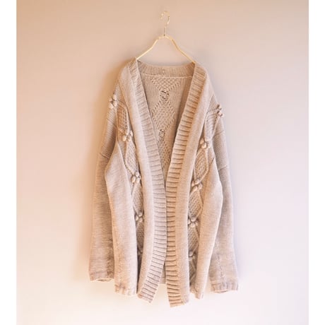 vintage popcorn oversized cardigan