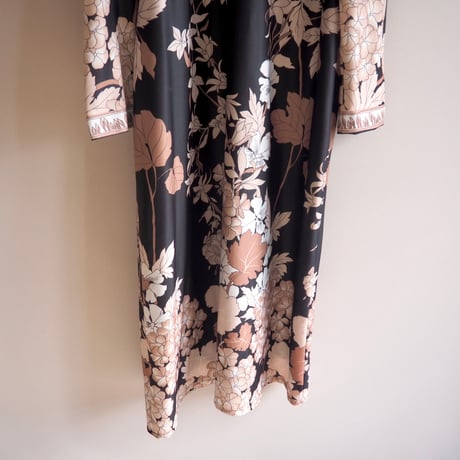 70s〜 "NICLI MODE" floral maxi dress