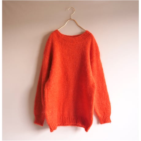 "Rafaella" oversized mohair sweater (orange)