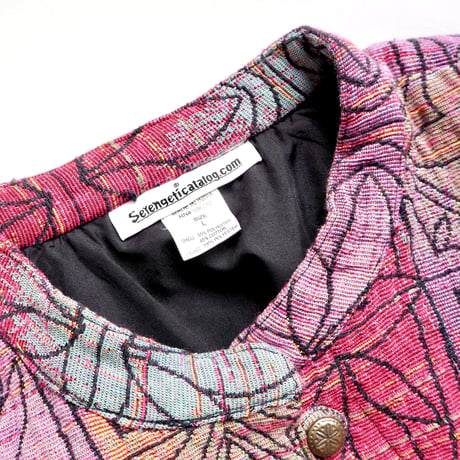 vintage abstract tapestry jacket