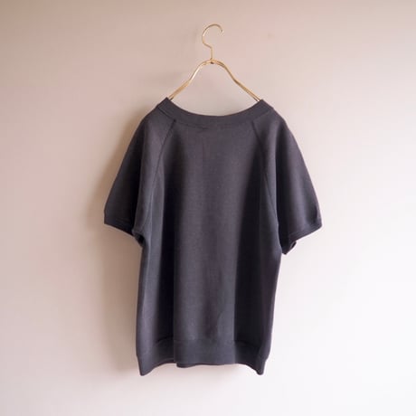 70〜80s s/s college print sweat