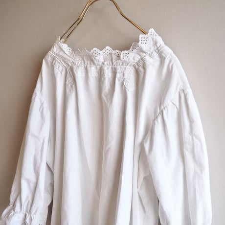 antique cotton lace night jacket