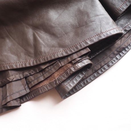 "MAFALDA DENICOLO" leather mermaid skirt