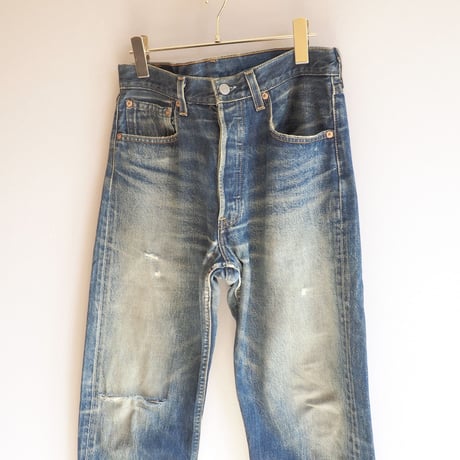 00s made in USA Levi's 501 damage denim pants