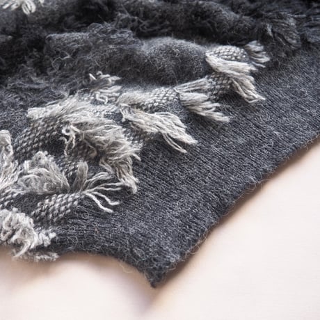 "Jon Lawrence" fuzzy design sweater