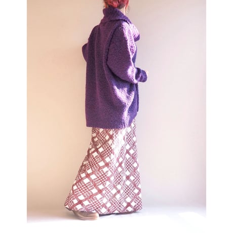 vintage loop yarn oversized turtleneck sweater