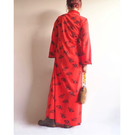 "David Brown" Chinese floral maxi dress