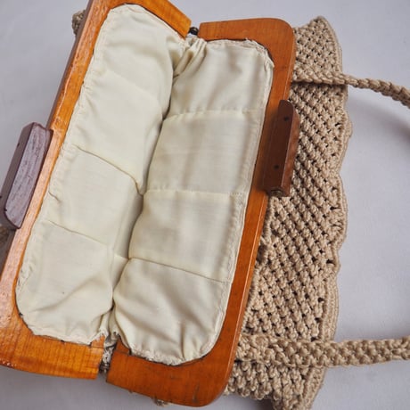 70〜80s macrame woven bag