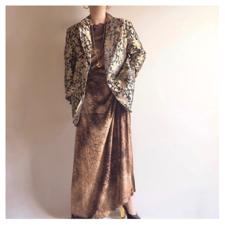 80s "Joan Walters" lace tailored jacket