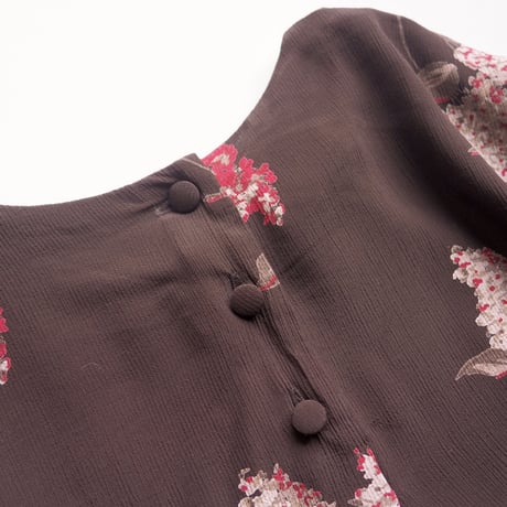 "Gianni Sport" lilac print blouse & maxi skirt set