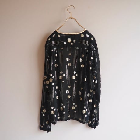 "Cornelius" metallic floral sheer jacket