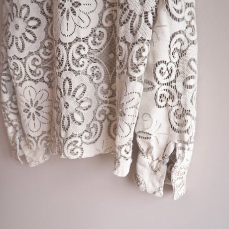 vintage remake lace cropped blouse