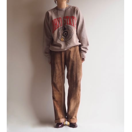 80s "ONEITA" painted college print sweatshirt
