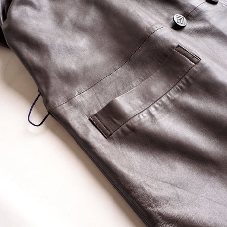 "Pierre Balmain" lamb leather coat