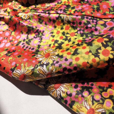 70s floral maxi skirt