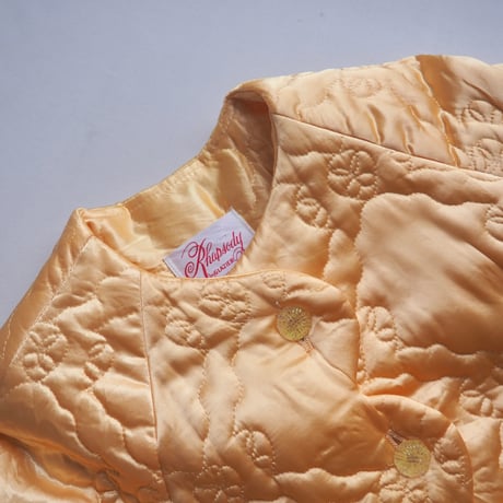 60〜70s "RHAPSODY by GLAZIER" scallop quilted robe
