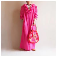 70s〜 "Chiha" ruffle maxi dress