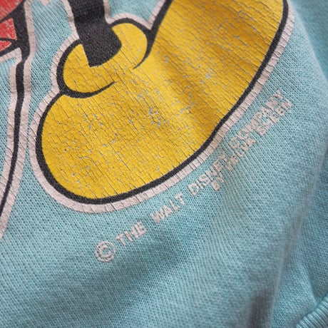 80s "Velva Sheen" mickey print sweat  (mint)