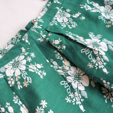 70s floral jacquard maxi skirt
