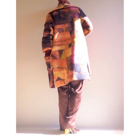 vintage big collar design coat
