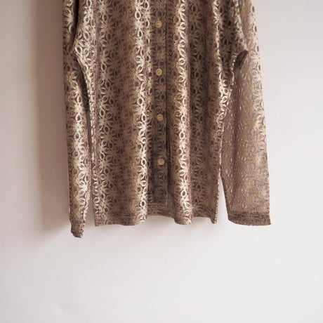 "LEXY" gold lace blouse