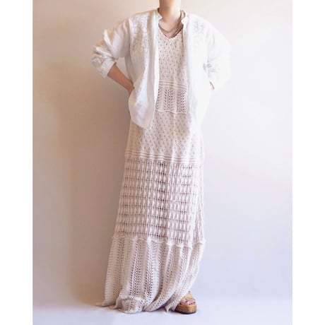 vintage folk lace blouse